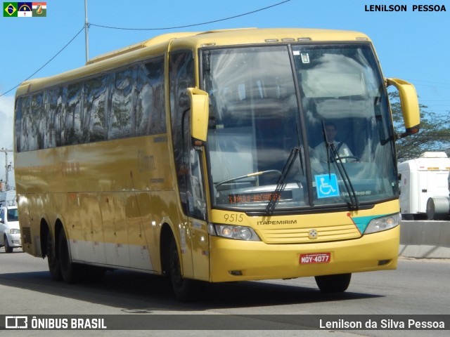 Viação Itapemirim 9515 na cidade de Caruaru, Pernambuco, Brasil, por Lenilson da Silva Pessoa. ID da foto: 7337823.