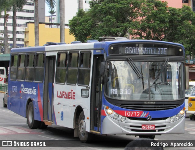 Viação Presidente Lafaiete 10712 na cidade de Conselheiro Lafaiete, Minas Gerais, Brasil, por Rodrigo  Aparecido. Número da foto: #7337384.