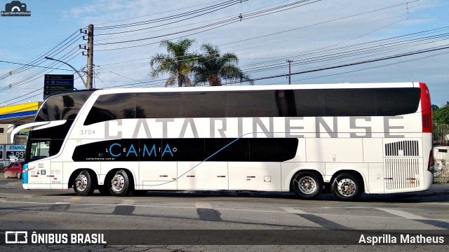 Auto Viação Catarinense 3704 na cidade de Embu das Artes, São Paulo, Brasil, por Asprilla Matheus. Número da foto: #7337982.