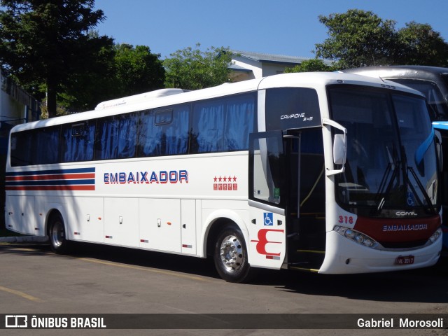 Expresso Embaixador 318 na cidade de Santana do Livramento, Rio Grande do Sul, Brasil, por Gabriel  Morosoli. Número da foto: #7338010.