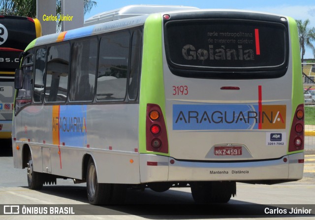 Viação Araguarina 3193 na cidade de Goiânia, Goiás, Brasil, por Carlos Júnior. Número da foto: #7337211.