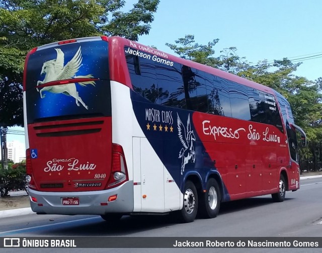 Expresso São Luiz 8040 na cidade de Maceió, Alagoas, Brasil, por Jackson Gomes. Número da foto: #7337713.