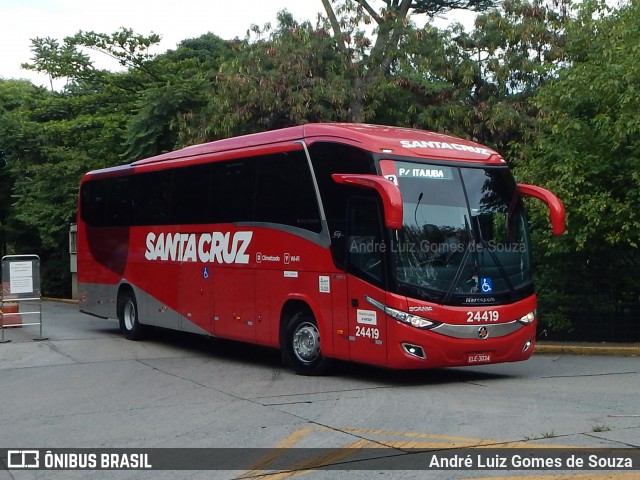 Viação Santa Cruz 24419 na cidade de São Paulo, São Paulo, Brasil, por André Luiz Gomes de Souza. ID da foto: 7337528.