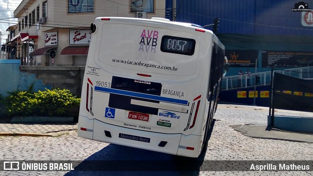 Auto Viação Bragança 19053 na cidade de Atibaia, São Paulo, Brasil, por Asprilla Matheus. ID da foto: 7337924.