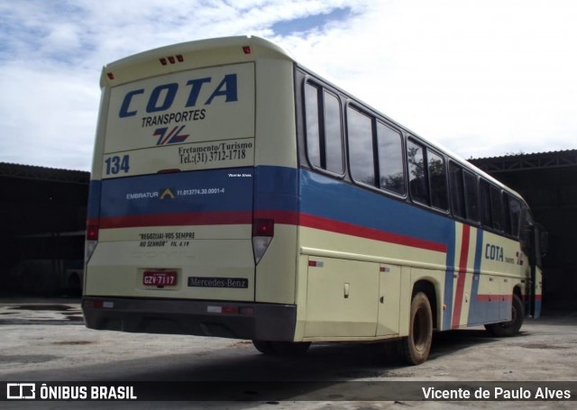 Viação Cota - Cota Transportes 134 na cidade de Matozinhos, Minas Gerais, Brasil, por Vicente de Paulo Alves. Número da foto: #7338987.