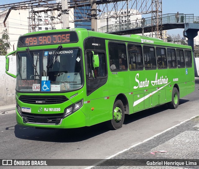 Transportes Santo Antônio RJ 161.020 na cidade de Duque de Caxias, Rio de Janeiro, Brasil, por Gabriel Henrique Lima. ID da foto: 7338592.