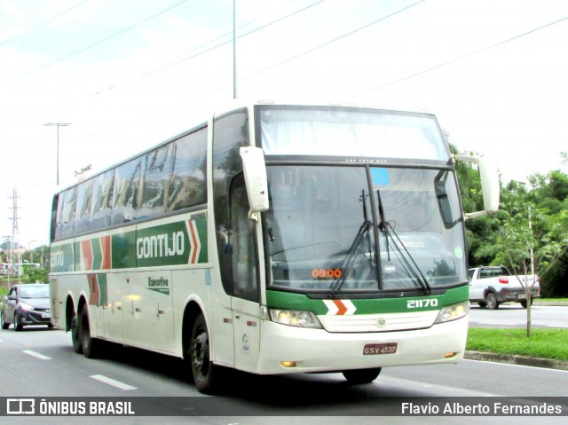 Empresa Gontijo de Transportes 21170 na cidade de Sorocaba, São Paulo, Brasil, por Flavio Alberto Fernandes. ID da foto: 7338542.