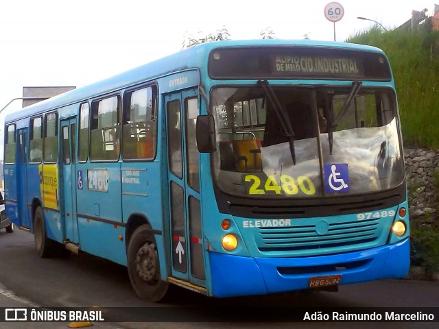 Viação Belo Monte Transportes Coletivos 97489 na cidade de Contagem, Minas Gerais, Brasil, por Adão Raimundo Marcelino. ID da foto: 7340104.