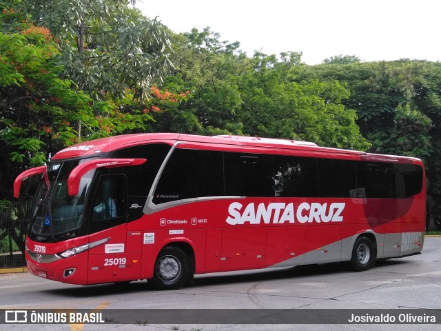 Viação Santa Cruz 25019 na cidade de São Paulo, São Paulo, Brasil, por Josivaldo Oliveira. Número da foto: #7340326.
