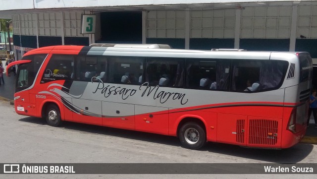 Empresa de Ônibus Pássaro Marron 5308 na cidade de Aparecida, São Paulo, Brasil, por Warlen Souza. Número da foto: #7287379.