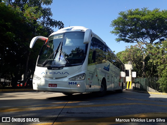 Viação Atibaia São Paulo 1414 na cidade de São Paulo, São Paulo, Brasil, por Marcus Vinicius Lara Silva. ID da foto: 7287122.