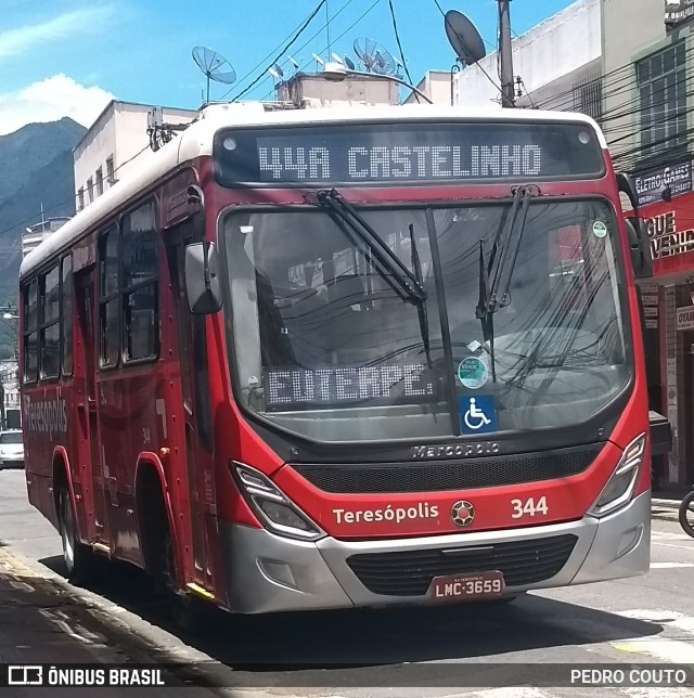 Viação Dedo de Deus 344 na cidade de Teresópolis, Rio de Janeiro, Brasil, por PEDRO COUTO. Número da foto: #7287571.
