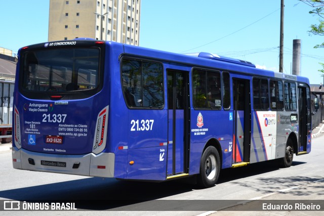 Viação Osasco 21.337 na cidade de Osasco, São Paulo, Brasil, por Eduardo Ribeiro. ID da foto: 7285477.