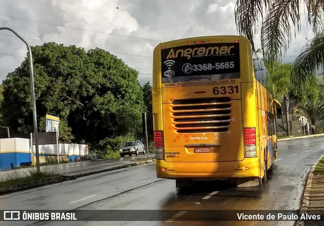 Angramar Turismo 6331 na cidade de Aparecida, São Paulo, Brasil, por Vicente de Paulo Alves. ID da foto: 7286058.