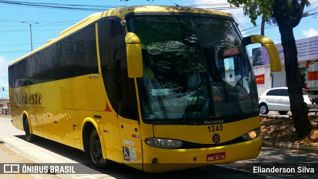 Viação Nordeste 1340 na cidade de Natal, Rio Grande do Norte, Brasil, por Elianderson Silva. Número da foto: #7285912.
