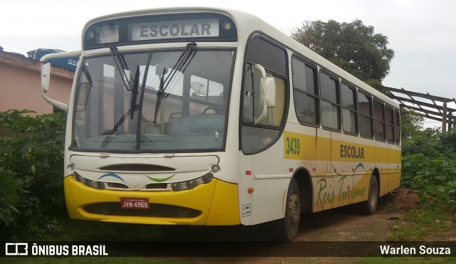 Reis Turismo 3439 na cidade de Marataízes, Espírito Santo, Brasil, por Warlen Souza. ID da foto: 7287366.