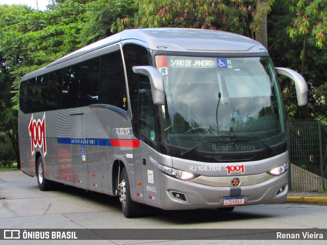 Auto Viação 1001 RJ 108.1104 na cidade de São Paulo, São Paulo, Brasil, por Renan Vieira. Número da foto: #7287772.