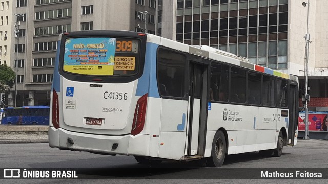 Real Auto Ônibus C41356 na cidade de Rio de Janeiro, Rio de Janeiro, Brasil, por Matheus Feitosa . ID da foto: 7343060.