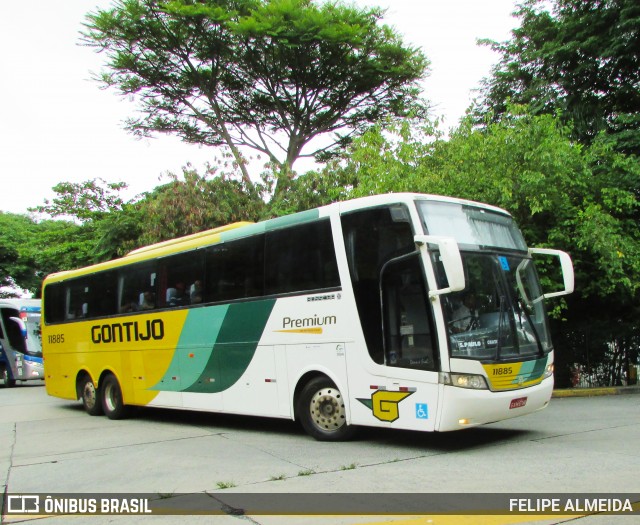 Empresa Gontijo de Transportes 11885 na cidade de São Paulo, São Paulo, Brasil, por FELIPE ALMEIDA. ID da foto: 7340768.