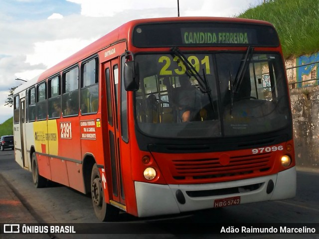 Viação Belo Monte Transportes Coletivos 97096 na cidade de Belo Horizonte, Minas Gerais, Brasil, por Adão Raimundo Marcelino. Número da foto: #7344040.