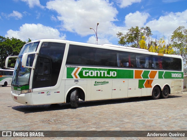 Empresa Gontijo de Transportes 11860 na cidade de Vitória da Conquista, Bahia, Brasil, por Anderson Queiroz. ID da foto: 7343807.