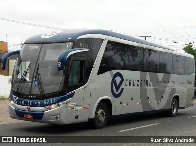 Viação Cruzeiro 6211 na cidade de Teresina, Piauí, Brasil, por Ruan Silva Andrade. Número da foto: #7341151.