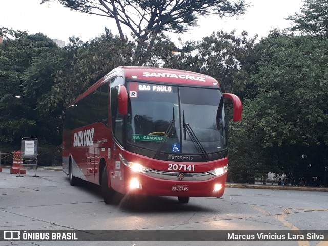 Viação Santa Cruz 207141 na cidade de São Paulo, São Paulo, Brasil, por Marcus Vinicius Lara Silva. Número da foto: #7342777.