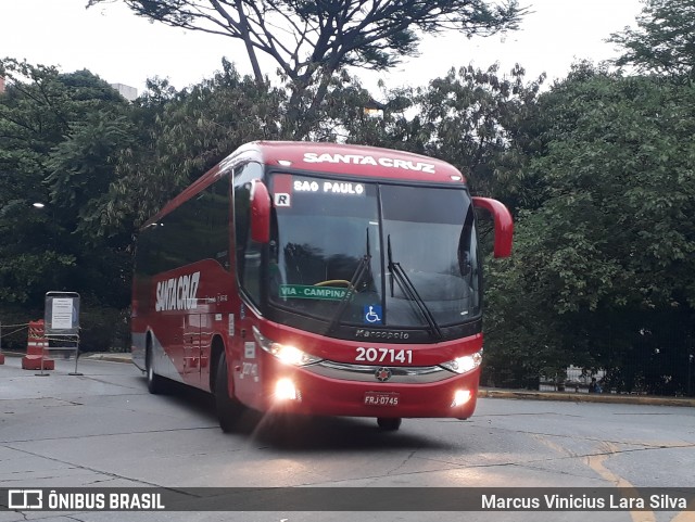 Viação Santa Cruz 207141 na cidade de São Paulo, São Paulo, Brasil, por Marcus Vinicius Lara Silva. ID da foto: 7342777.