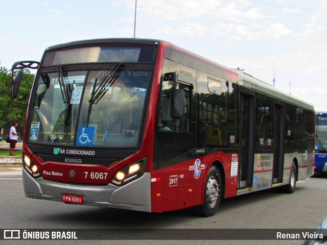 Viação Gatusa Transportes Urbanos 7 6067 na cidade de São Paulo, São Paulo, Brasil, por Renan Vieira. ID da foto: 7343205.