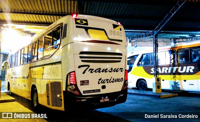 Transur - Transporte Rodoviário Mansur 6540 na cidade de Barbacena, Minas Gerais, Brasil, por Daniel Saraiva Cordeiro. ID da foto: 7344376.
