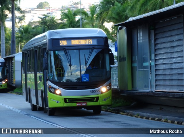 Urca Auto Ônibus 40559 na cidade de Belo Horizonte, Minas Gerais, Brasil, por Matheus Rocha. ID da foto: 7344252.