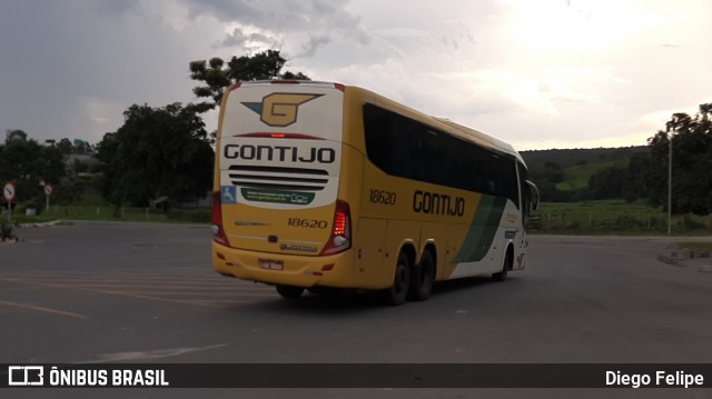 Empresa Gontijo de Transportes 18620 na cidade de Formiga, Minas Gerais, Brasil, por Diego Felipe. ID da foto: 7341629.