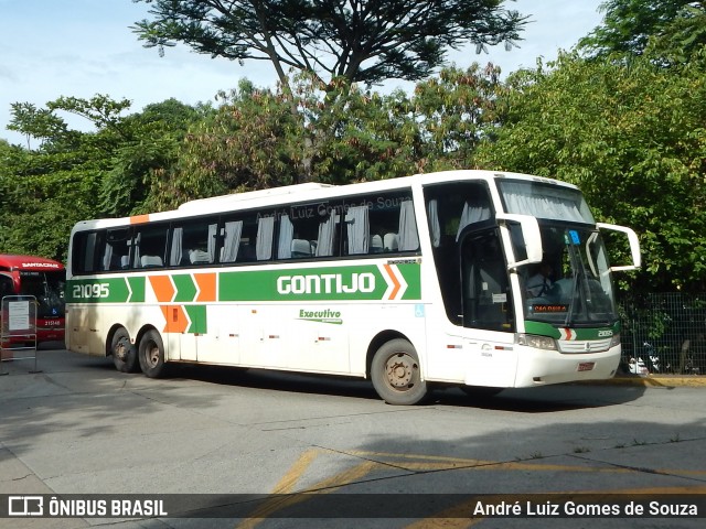 Empresa Gontijo de Transportes 21095 na cidade de São Paulo, São Paulo, Brasil, por André Luiz Gomes de Souza. ID da foto: 7346446.