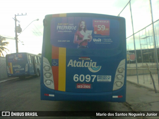 Viação Atalaia Transportes 6097 na cidade de Aracaju, Sergipe, Brasil, por Mario dos Santos Nogueira Junior. Número da foto: #7344637.
