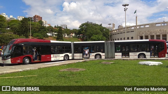 Viação Campo Belo 7 1075 na cidade de São Paulo, São Paulo, Brasil, por Yuri Ferreira Marinho. ID da foto: 7344500.