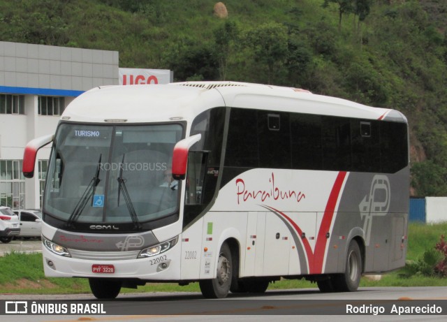 Paraibuna Transportes 22002 na cidade de Conselheiro Lafaiete, Minas Gerais, Brasil, por Rodrigo  Aparecido. Número da foto: #7345616.