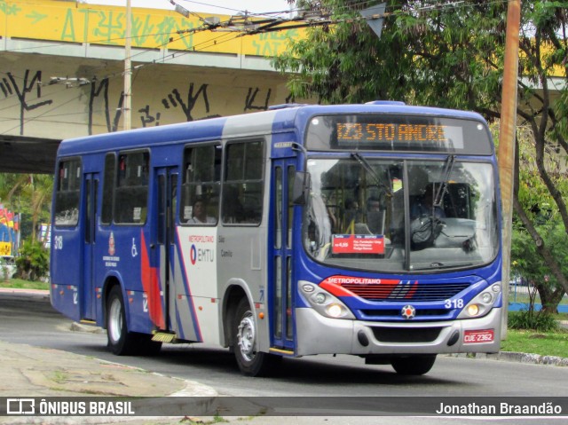 Viação São Camilo 318 na cidade de Santo André, São Paulo, Brasil, por Jonathan Braandão. ID da foto: 7346042.