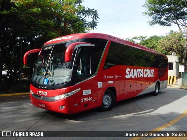 Viação Santa Cruz 215140 na cidade de São Paulo, São Paulo, Brasil, por André Luiz Gomes de Souza. ID da foto: 7346490.