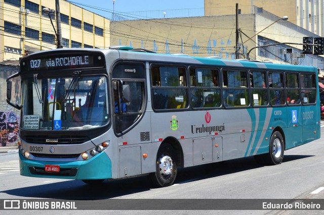 Auto Viação Urubupungá 00307 na cidade de Osasco, São Paulo, Brasil, por Eduardo Ribeiro. ID da foto: 7344862.