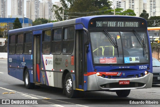 Viação Pirajuçara 11.529 na cidade de Taboão da Serra, São Paulo, Brasil, por Eduardo Ribeiro. ID da foto: 7349681.