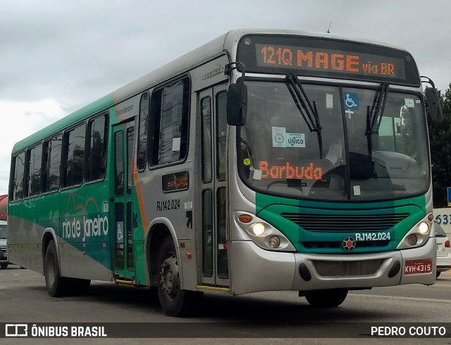 Expresso Rio de Janeiro RJ 142.024 na cidade de Magé, Rio de Janeiro, Brasil, por PEDRO COUTO. Número da foto: #7347292.