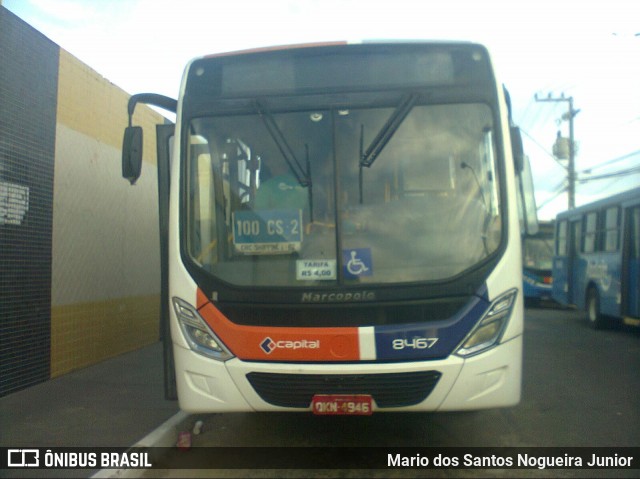 Capital Transportes 8467 na cidade de Aracaju, Sergipe, Brasil, por Mario dos Santos Nogueira Junior. Número da foto: #7349208.