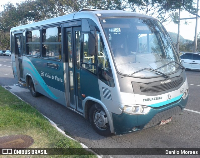 Viação Tabuazeiro 667 na cidade de Vitória, Espírito Santo, Brasil, por Danilo Moraes. Número da foto: #7349445.