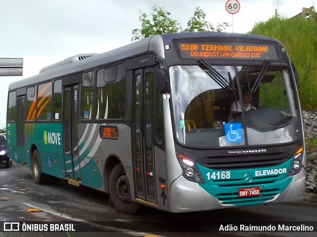 Expresso Unir 14168 na cidade de Contagem, Minas Gerais, Brasil, por Adão Raimundo Marcelino. ID da foto: 7349576.