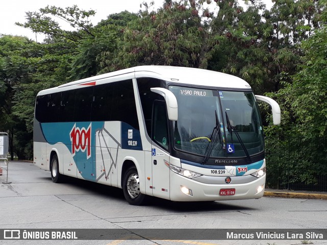 Auto Viação 1001 108.239 na cidade de São Paulo, São Paulo, Brasil, por Marcus Vinicius Lara Silva. ID da foto: 7349833.