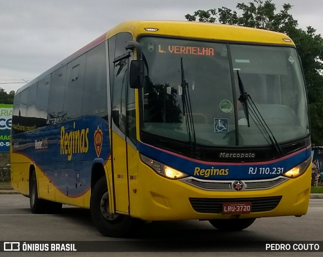 Auto Viação Reginas Rj 110.231 na cidade de Magé, Rio de Janeiro, Brasil, por PEDRO COUTO. ID da foto: 7347298.