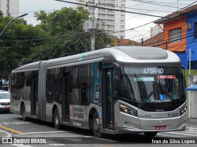 Via Sudeste Transportes S.A. 5 3337 na cidade de São Paulo, São Paulo, Brasil, por Ivan da Silva Lopes. ID da foto: 7349362.