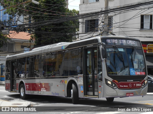 Viação Metrópole Paulista - Zona Sul 7 3964 na cidade de São Paulo, São Paulo, Brasil, por Ivan da Silva Lopes. Número da foto: #7349344.