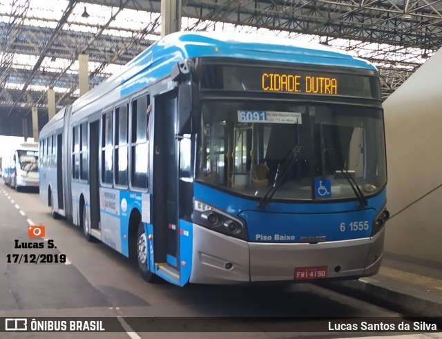 Viação Grajaú S.A. 6 1555 na cidade de São Paulo, São Paulo, Brasil, por Lucas Santos da Silva. Número da foto: #7349069.
