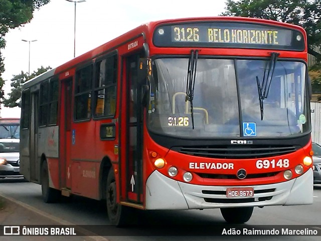 Viação Santa Edwiges 69148 na cidade de Contagem, Minas Gerais, Brasil, por Adão Raimundo Marcelino. ID da foto: 7349451.